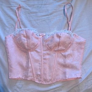 pink corset top